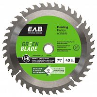 7 1/4" x 40 Teeth Finishing Green Blade   Saw Blade Recyclable Exchangeable